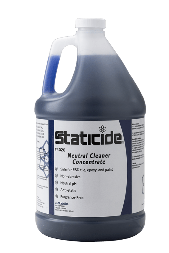 ACL Staticide 4020 - 1 Neutral Cleaner Concentrate, 1 Gallon, 4 per Case MTESolutions