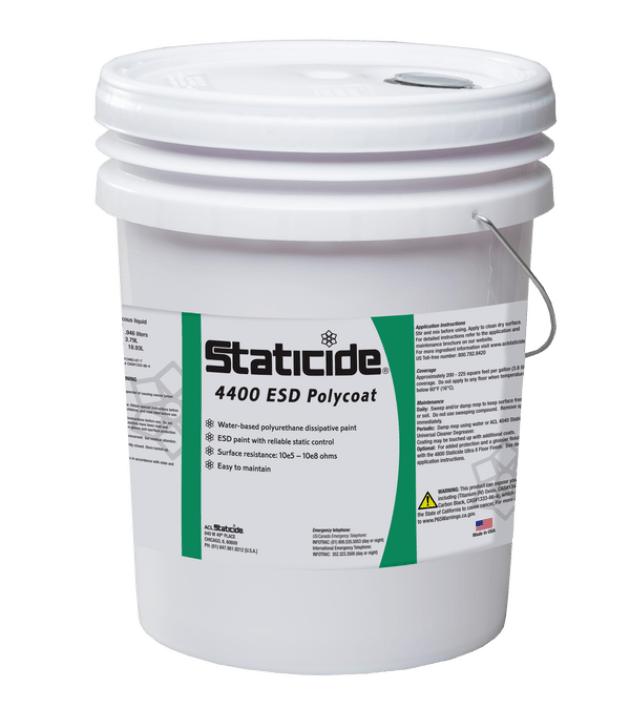 ACL Staticide 4400, Staticide ESD Polycoat Paint, 1 Gallon/5 Gallons MTESolutions