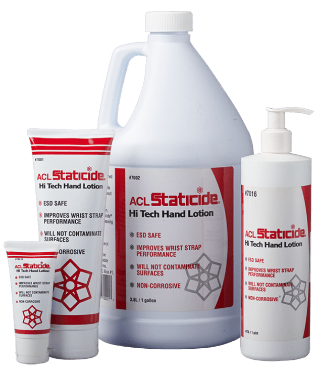 ACL Staticide 7016 Hi Tech Hand Lotion, 16 oz Bottle with pump; 12 units per case MTESolutions