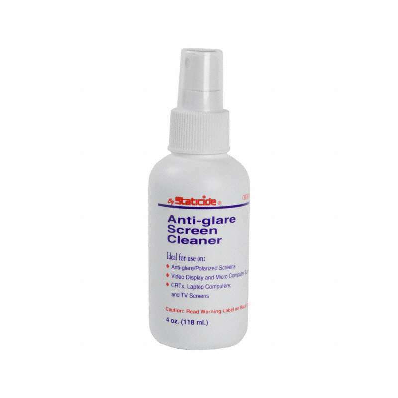 ACL Staticide 8040 Anti - Glard Screen Cleaner 4 Oz Bottle With Finger Spray 12 bottles per case MTESolutions