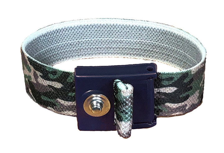 ACL Staticide 8156 Premium Wrist Strap with 1MΩ Coiled Cord, Camo w/4mm Stud ACL Staticide MTESolutions