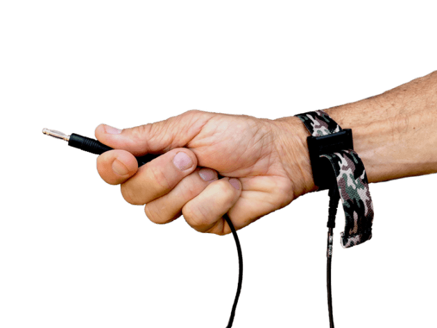 ACL Staticide 8156 Premium Wrist Strap with 1MΩ Coiled Cord, Camo w/4mm Stud ACL Staticide MTESolutions