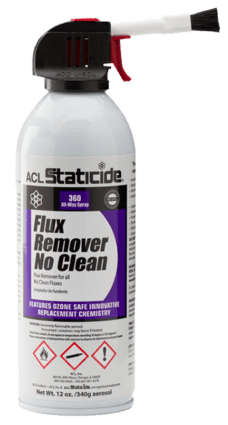 ACL Staticide 8623 Flux Remover No Clean, 12 oz / 340 g Aerosol with brush; 12 cans per case MTESolutions