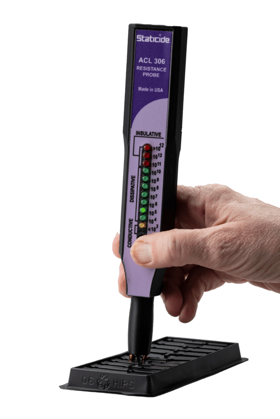 ACL Staticide, ACL 306, Two - Point Resistance Meter with Case MTESolutions