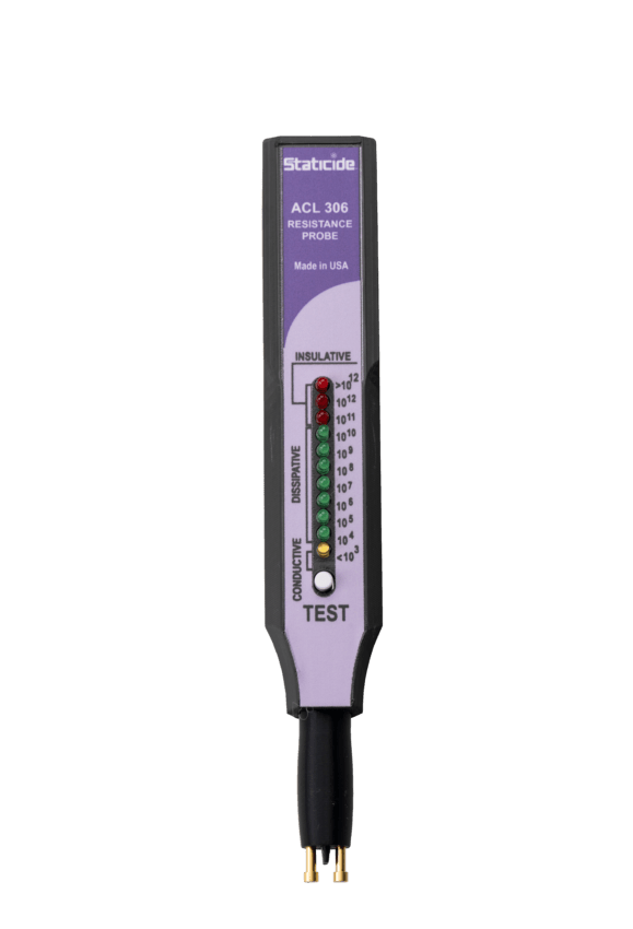ACL Staticide, ACL 306, Two - Point Resistance Meter with Case MTESolutions
