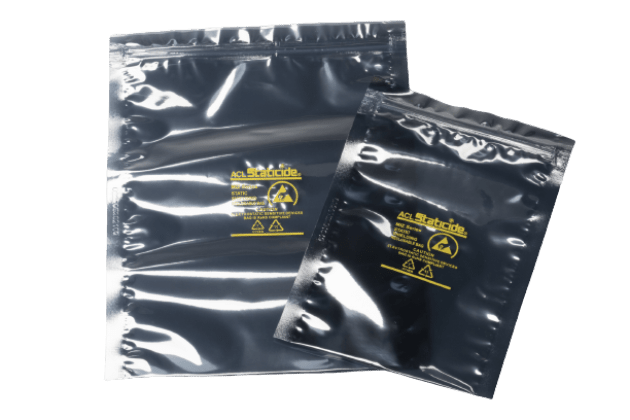 ACL Staticide MIZ58 Resealable Metal - In Static Shielding Bags, 5" X 8" bags, 2.8 mil, 100 bags per pack, 5 packs per case MTESolutions