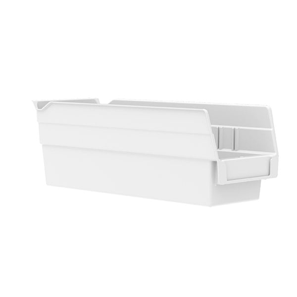 Akro - Mils 30120WHITE Shelf Bin 11 - 5/8 x 4 - 1/8 x 4, White MTESolutions