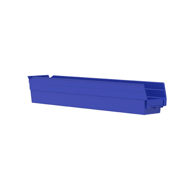Akro - Mils 30124BLUE Shelf Bin 23 - 5/8 x 4 - 1/8 x 4, Blue MTESolutions