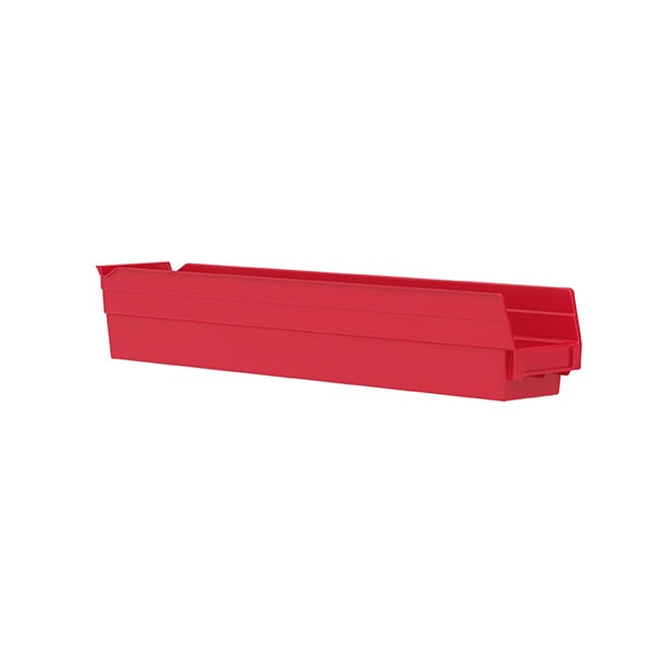 Akro - Mils 30124RED Shelf Bin 23 - 5/8 x 4 - 1/8 x 4, Red MTESolutions