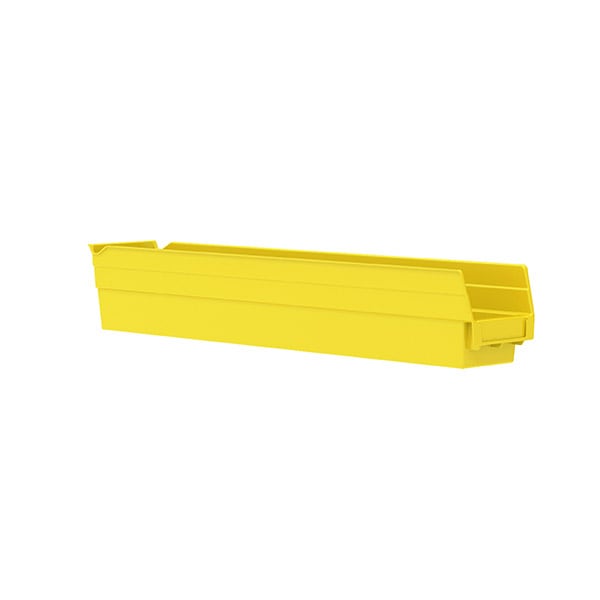 Akro - Mils 30124YELLO Shelf Bin 23 - 5/8 x 4 - 1/8 x 4, Yellow MTESolutions