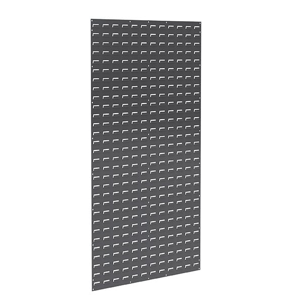 Akro - Mils 30161240SC Louvered Wall Panel, with 24 Clear 30240 AkroBins MTESolutions