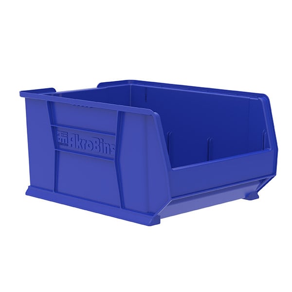 Akro - Mils 30289BLUE Super Size AkroBin 23 - 7/8 x 18 - 1/4 x 12, Blue MTESolutions