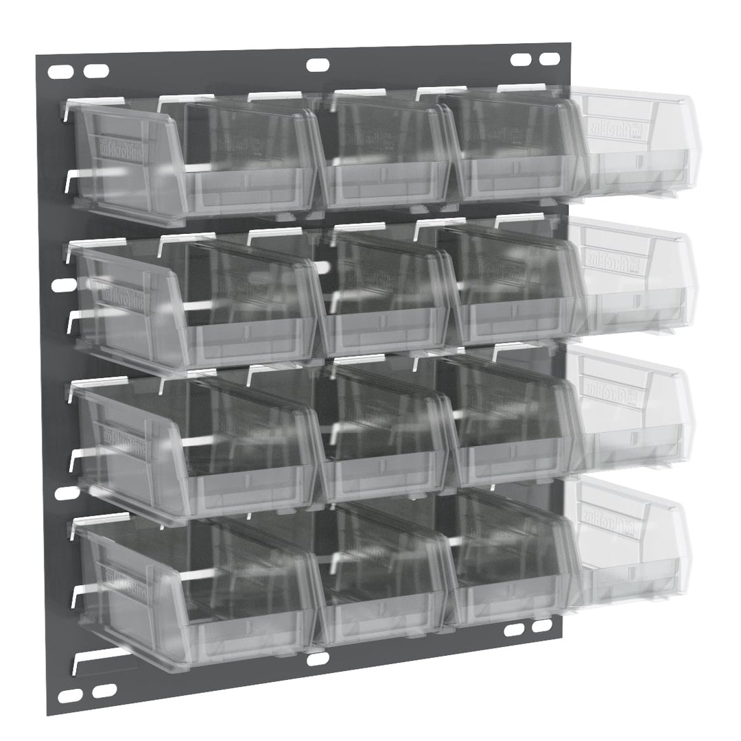 Akro - Mils 30618220SC Louvered Wall Panel w/16 Clear 30220 AkroBins MTESolutions