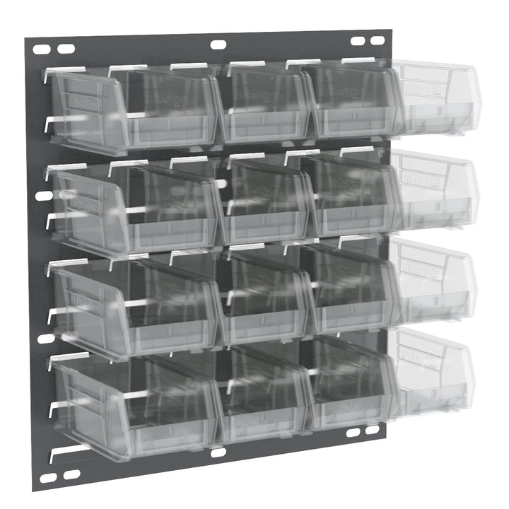 Akro - Mils 30618220SC Louvered Wall Panel w/16 Clear 30220 AkroBins MTESolutions