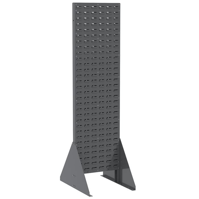 Akro - Mils 30658GY Louvered Rivet Floor Rack, 2 - Sided MTESolutions