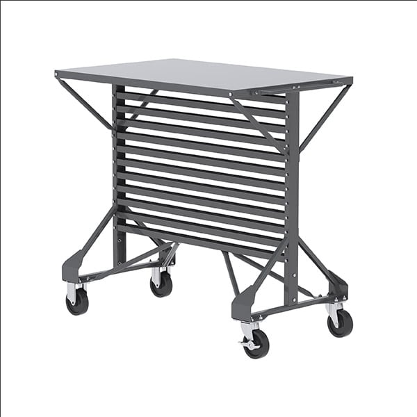 Akro - Mils 30812 Mobile Bin Cart, 38 - 1/2 x 24 x 36 - 1/2, Gray MTESolutions