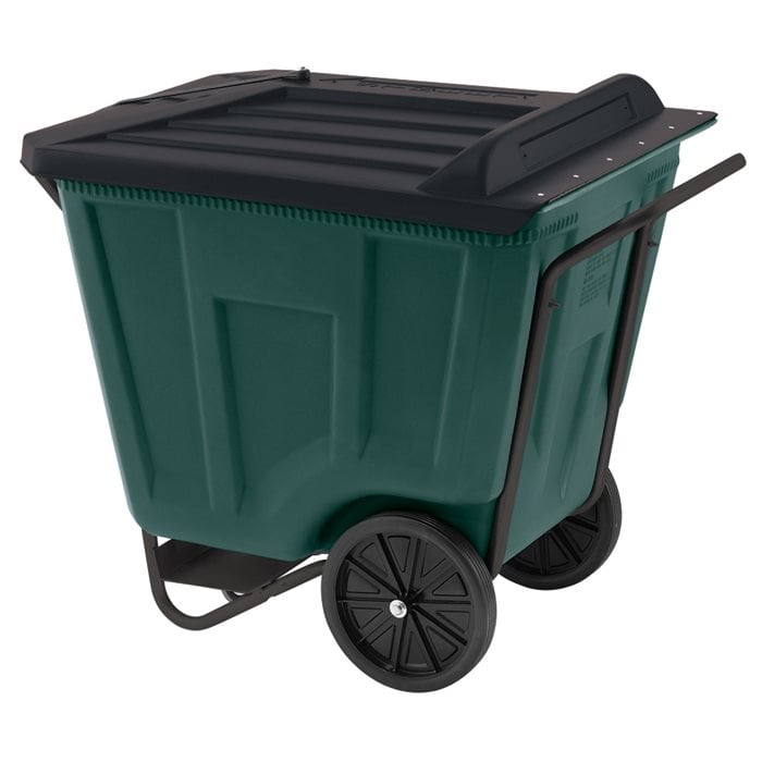 Akro - Mils 76491GREEN Akro - Cart w/Lid 90 Gal, Green MTESolutions
