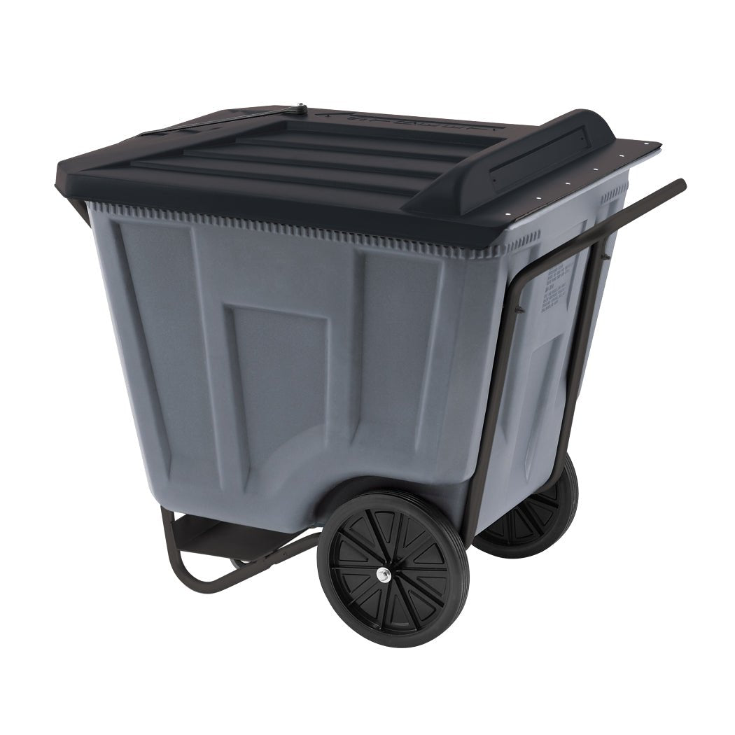 Akro - Mils 76491GREY Akro - Cart w/Lid 90 Gal, Gray MTESolutions