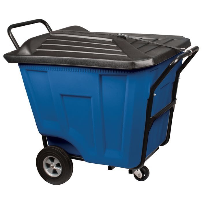 Akro - Mils 76591BLUE Akro - Cart w/Lid HD 90 Gal, Blue MTESolutions