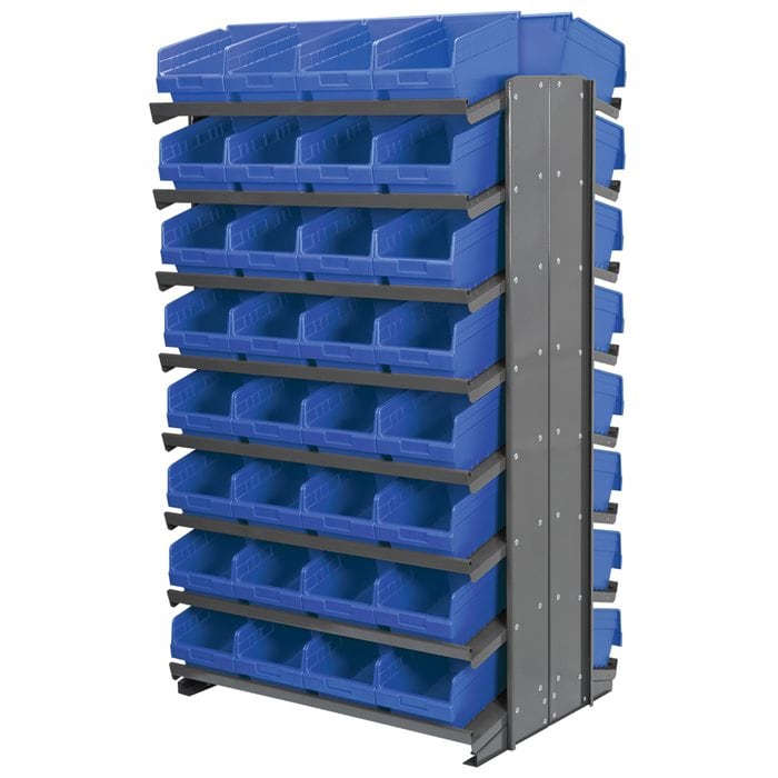 Akro - Mils APRD080B 12 2 - Sided Pick Rack, 64 Blue ShelfMax MTESolutions