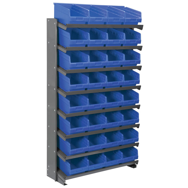 Akro - Mils APRS080B 12 1 - Sided Pick Rack, 32 Blue ShelfMax MTESolutions