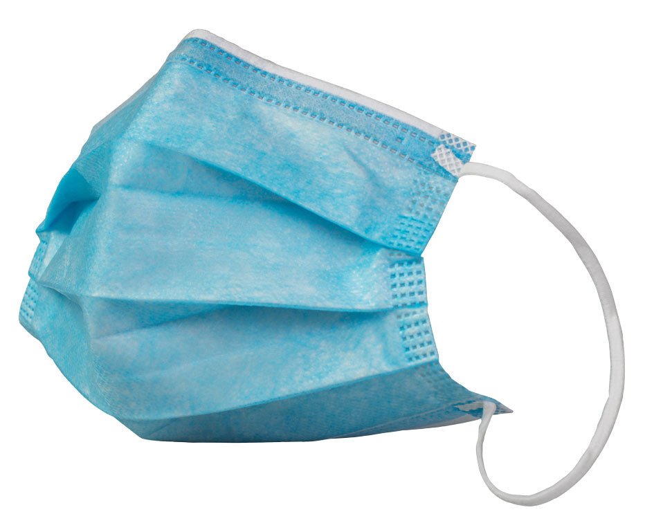 Alpha Pro Tech BL 5005 AlphaAir® Earloop Face Mask, 4 Side Sonic Weld, Blue, 7" MTESolutions