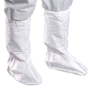 Alpha Pro Tech BT-A1612-B ** SafeStep® High Top Boot Covers, w/SafeStep Sole, Elastic Top & Ankle, Serged Seams, White, UNIV (MTO) Alpha Pro Tech MTESolutions