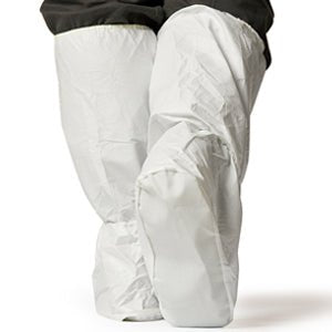 Alpha Pro Tech BT-A1815-B UltraGrip™ High Top Boot Covers, w/UltraGrip™ Sole, Elastic Ankle & Top, Serged Seams, White, M Alpha Pro Tech MTESolutions
