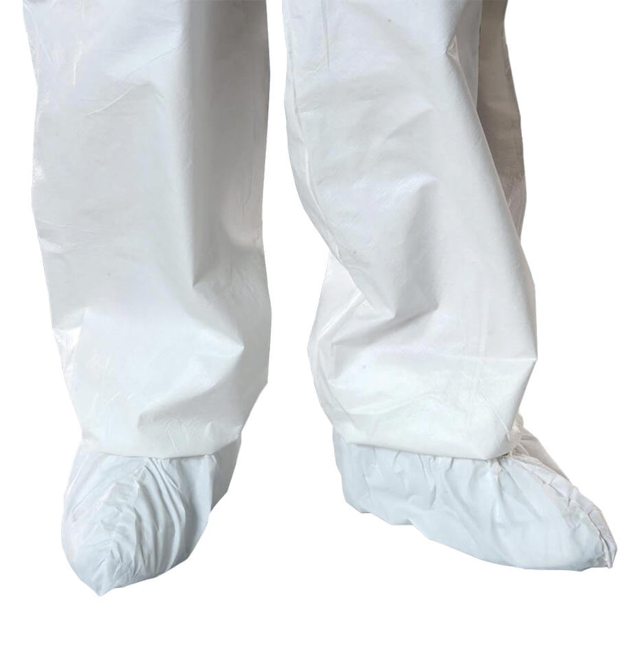 Alpha Pro Tech SH-C1182-B AquaTrak® Shoe Cover, Butterfly Style, Seamless Sole, Serged Seams, Black, UNIV MTESolutions