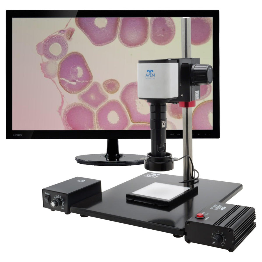 Aven 26700-111 Macro Vue Eidos Video Inspection System, Standard Stand with LED Backlight Aven Tools MTESolutions