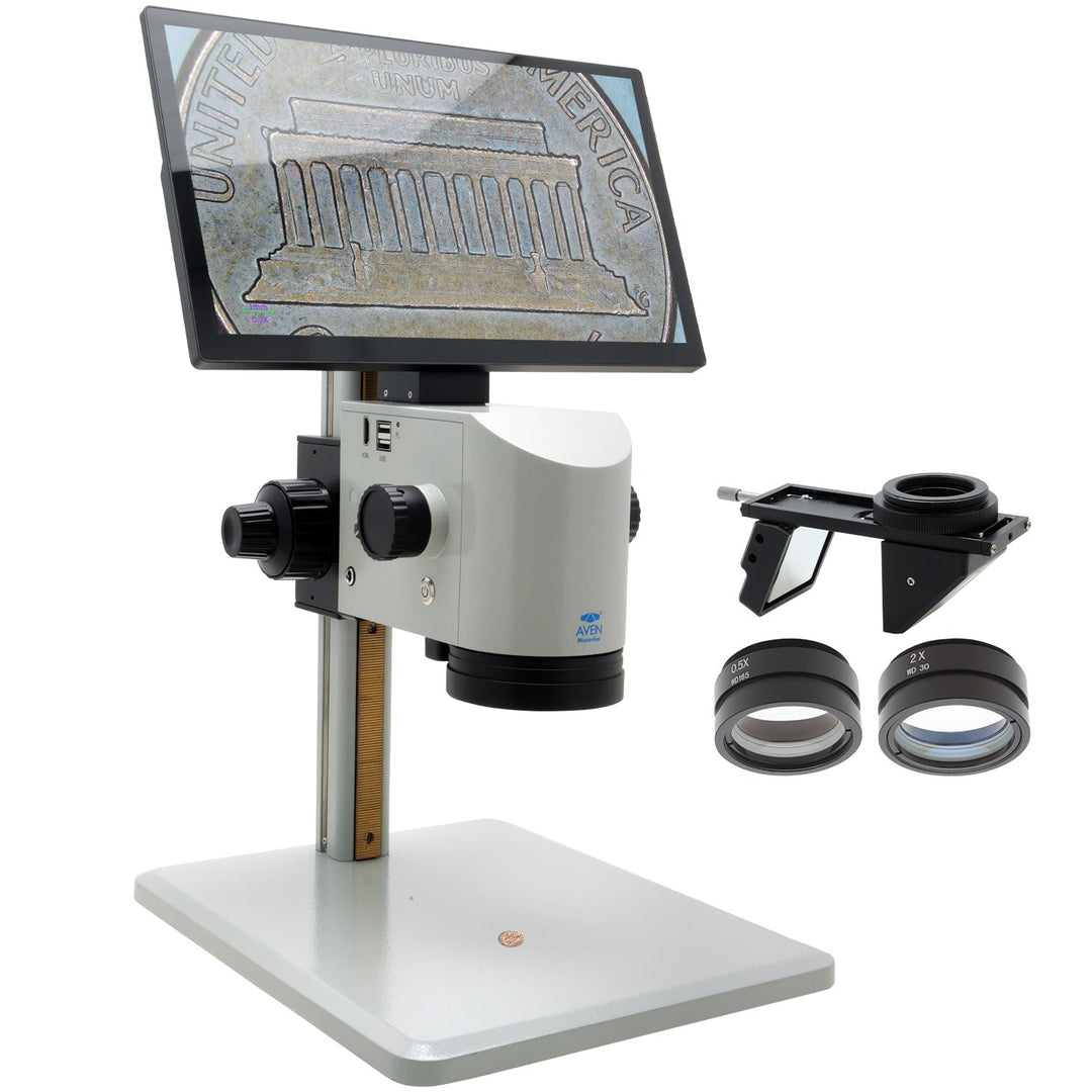 Aven 26700-141-352 MicroVue 2.0 3D Digital Microscope with 0.5x and 2x Lenses Aven Tools MTESolutions