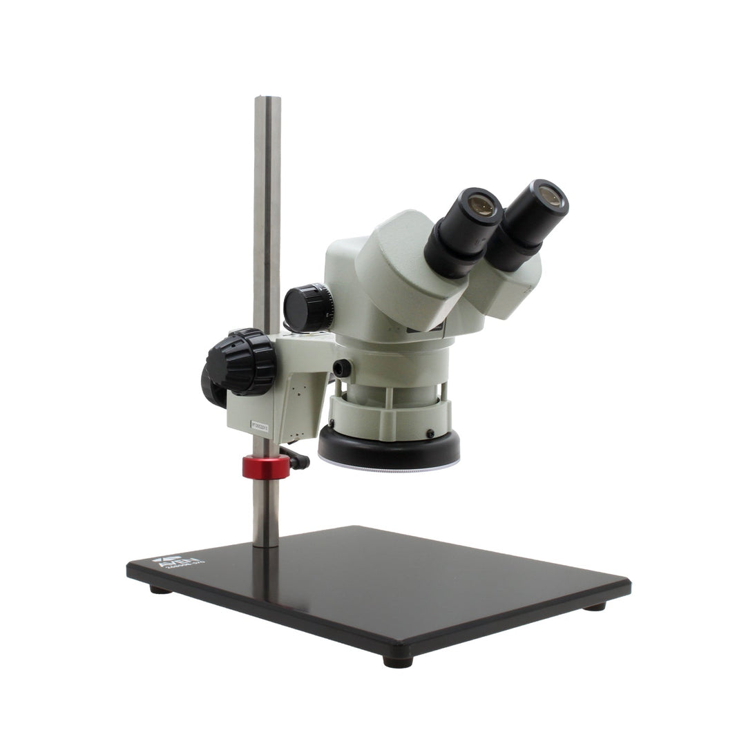 Aven 26800B-311 SPZ-50 Stereo Zoom Microscope, 6.7x–50x with Post Stand and LED Focus Mount Aven Tools MTESolutions