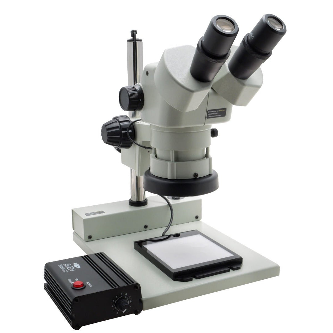 Aven 26800B-724 SPZ-50 Binocular Stereo Zoom Microscope, 6.75x–50x with Post Stand Aven Tools MTESolutions