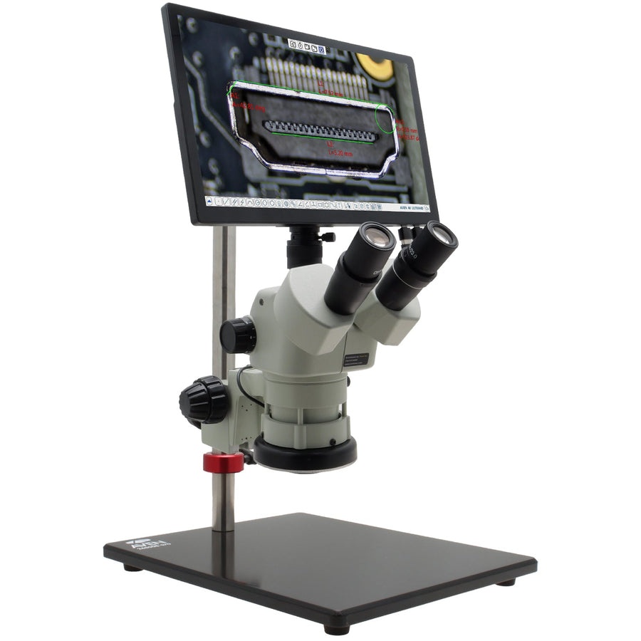 Aven 26800B-CY4 Cyclops 4K USB/HDMI Digital Microscope, 12X-140X, 4X Lens, Ultra-Glide Stand Aven Tools MTESolutions
