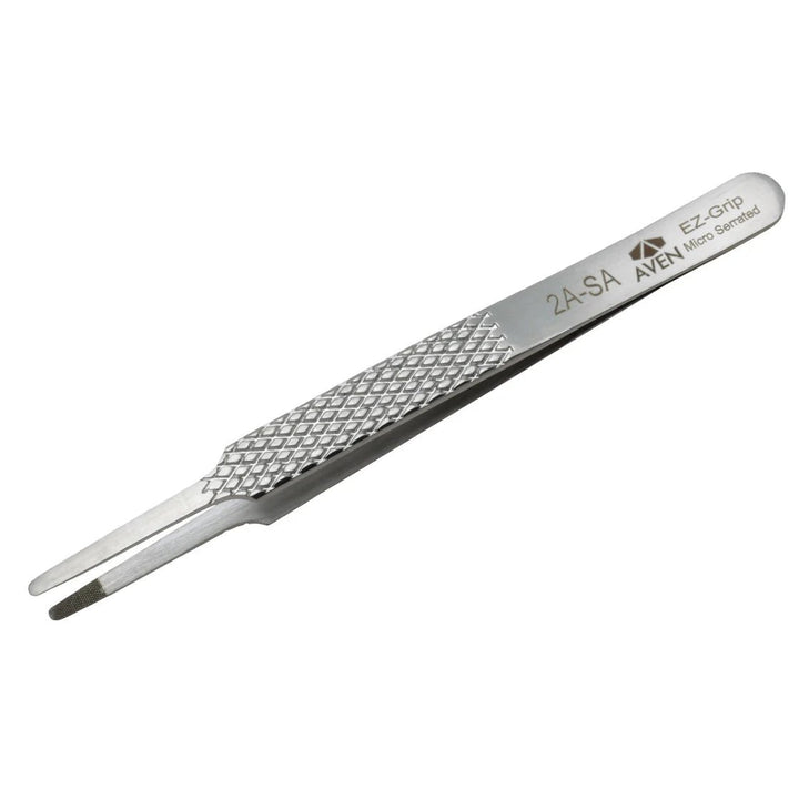 Aven Tools 18049EGS EZ Grip Micro - Serrated Tweezers Stainless Steel, #2A Pattern MTESolutions