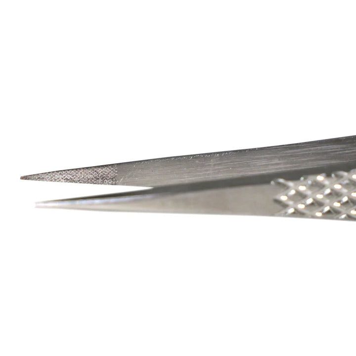Aven Tools 18056EGS EZ Grip Micro - Serrated Tweezers Stainless Steel, #3C Pattern MTESolutions