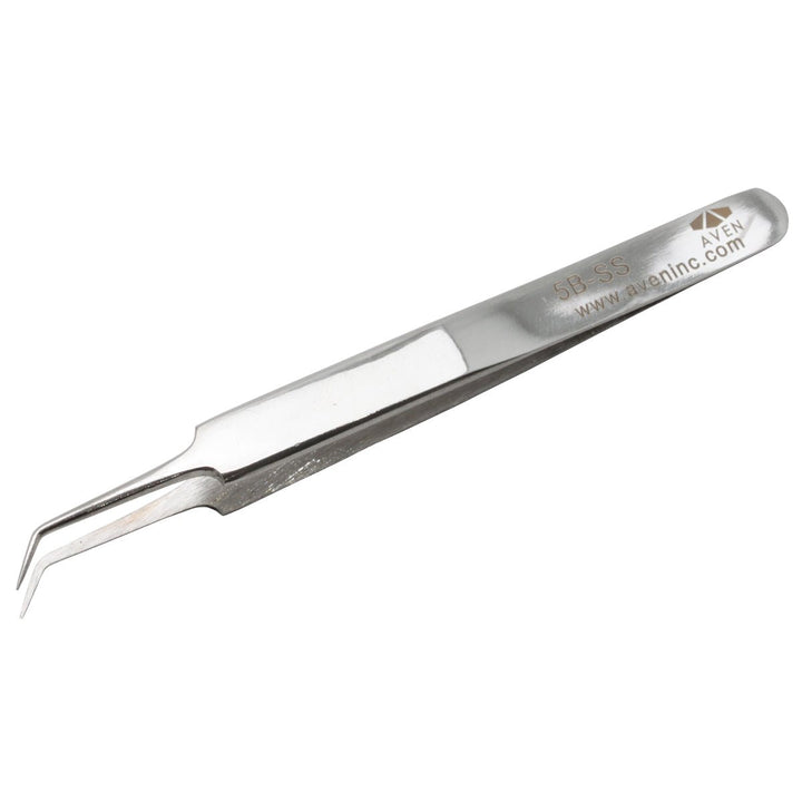 Aven Tools 18066 - SS, Aven Stainless Steel Ultra - Fine Bent Point Tweezers 5B MTESolutions