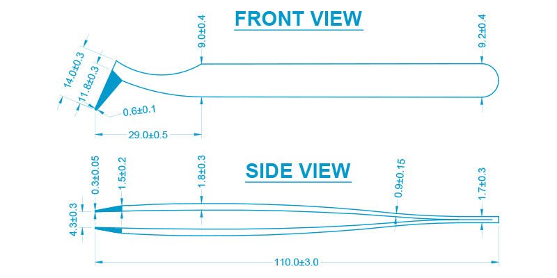 Aven Tools 18067 - CS, Tweezers Pattern, 6 - CS MTESolutions