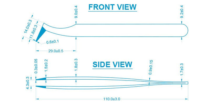 Aven Tools 18067 - CS, Tweezers Pattern, 6 - CS MTESolutions