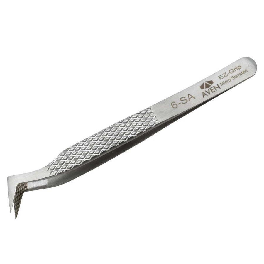 Aven Tools 18069EGS EZ Grip Serrated Tweezers Stainless Steel, 6 Pattern MTESolutions