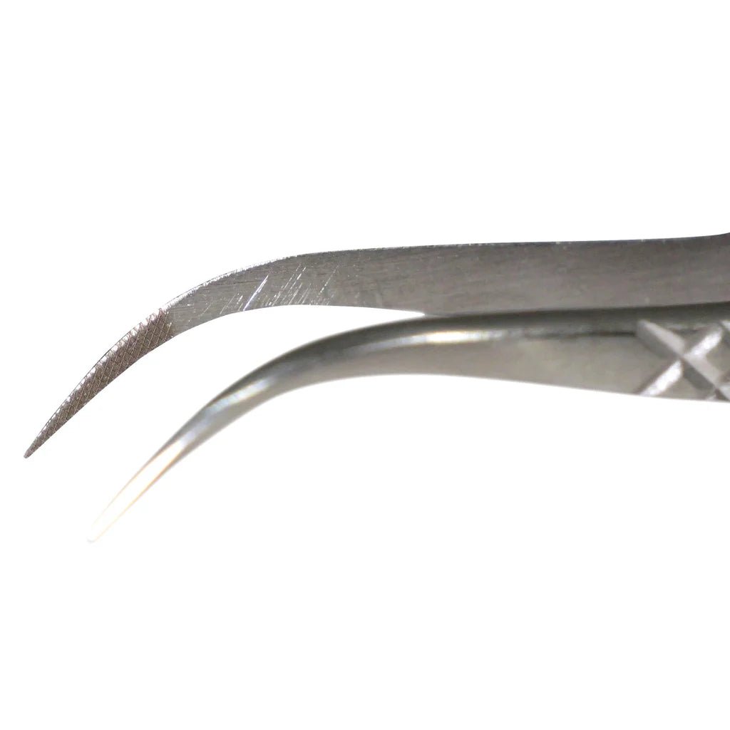 Aven Tools 18072EGS EZ Grip Micro - Serrated Tweezers Stainless Steel, 7 Pattern MTESolutions