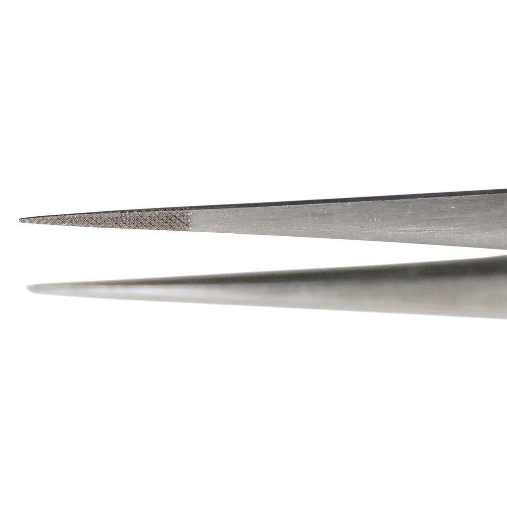 Aven Tools 18077EGS EZ Grip Micro - Serrated Tweezers Stainless Steel, #66 Pattern MTESolutions