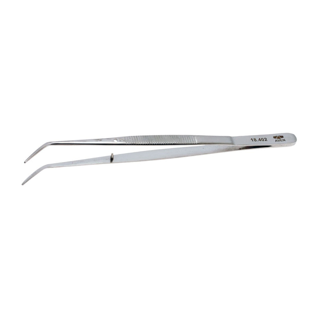 Aven Tools 18402 Tweezers College W Pin Bent Tip 6In MTESolutions