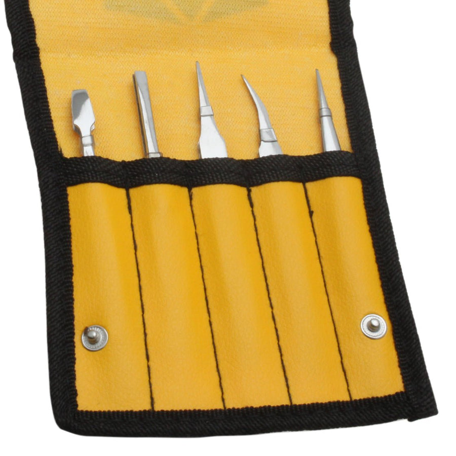 Aven Tools 18473, 5 - Piece Tweezer Set MTESolutions