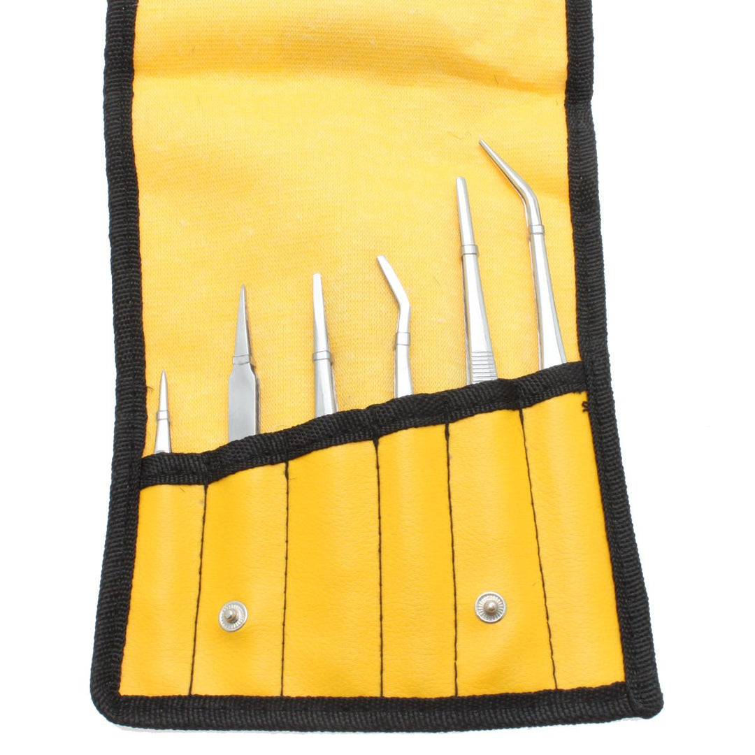 Aven Tools 18474, 6 Piece General Purpose Tweezers and Forceps Set MTESolutions