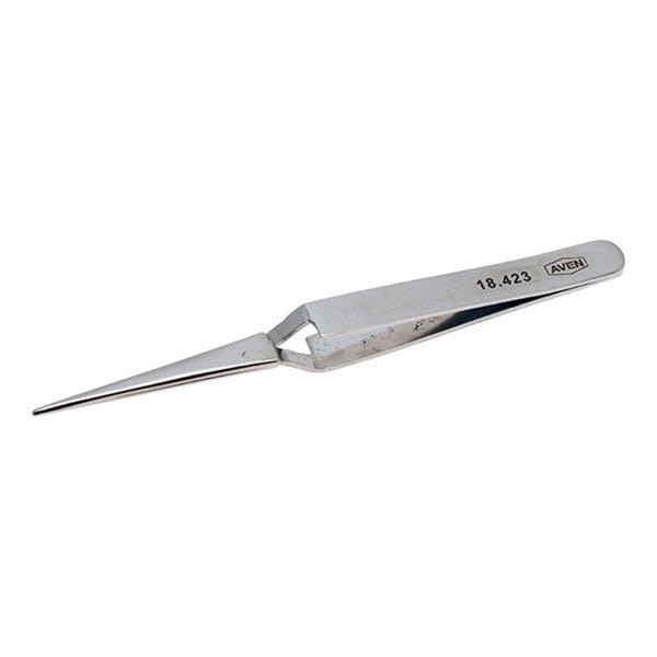 Aven Tools 18480CL, 4 Piece Cross Locking Tweezers Set MTESolutions
