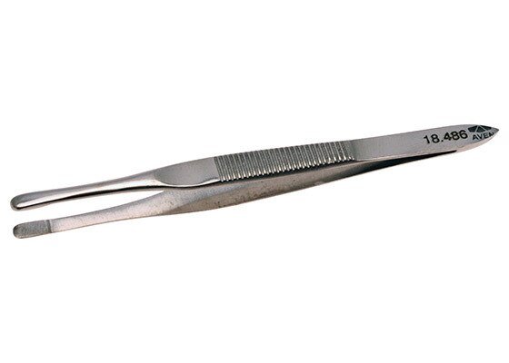 Aven Tools 18486, Mini Blunt Tweezers With Round Tips, 3 1/8in MTESolutions