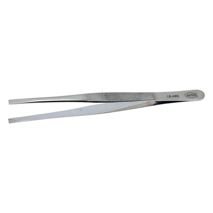 Aven Tools 18489, Smooth Tweezers With Flat Tips, 4 3/4in MTESolutions