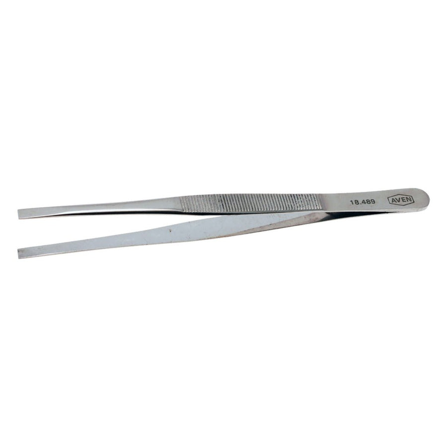 Aven Tools 18489, Smooth Tweezers With Flat Tips, 4 3/4in MTESolutions