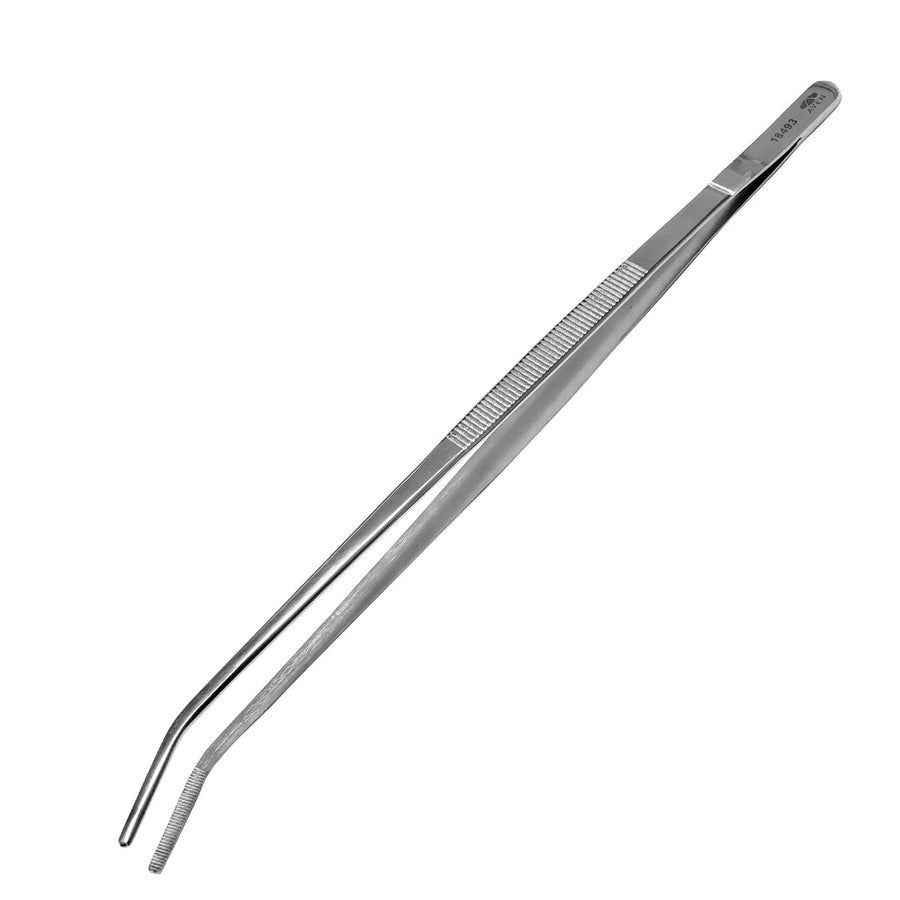 Aven Tools 18493, Forceps Bent Serrated Tips, 12 in MTESolutions